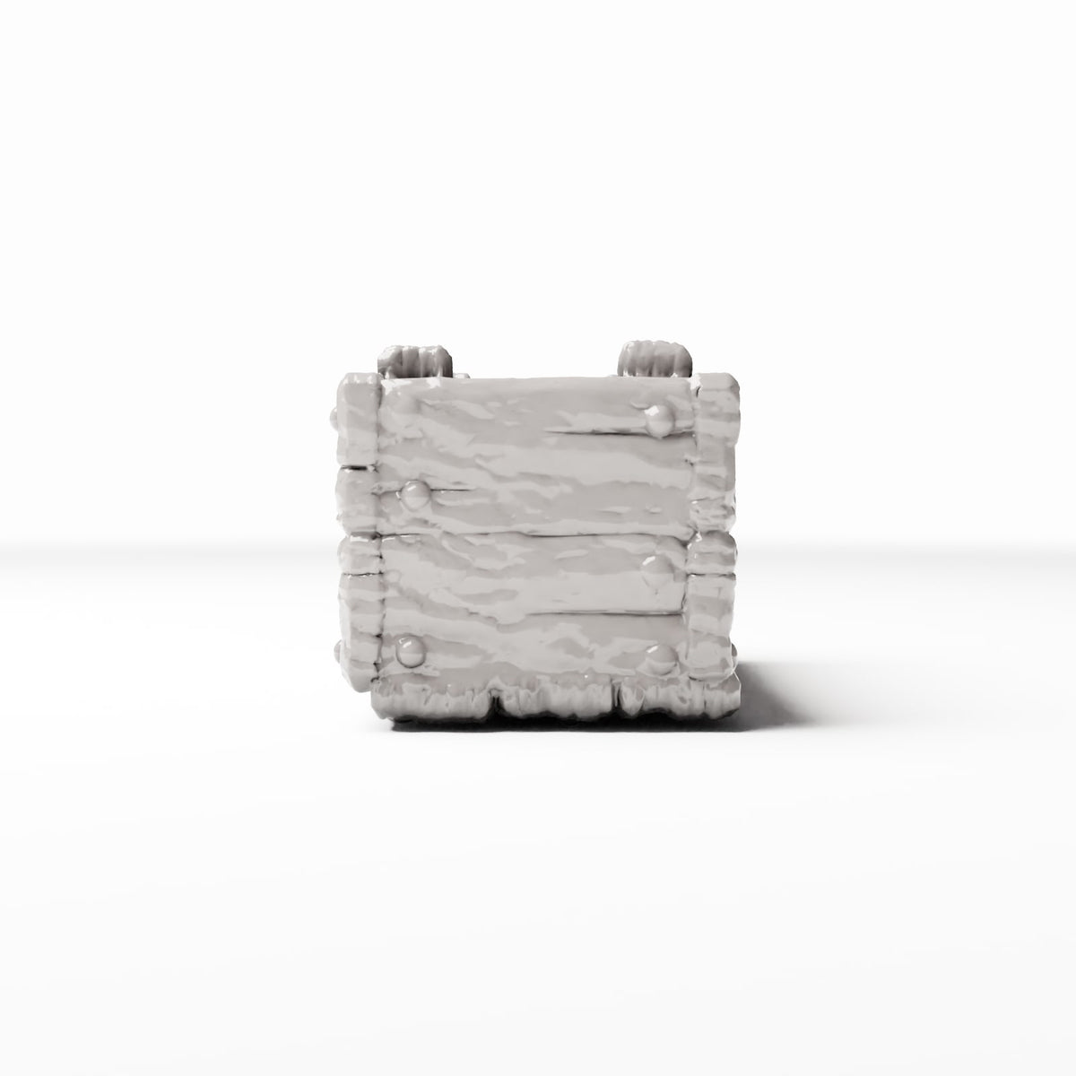 Photo produit pour diorama et modélisme 2 : Accessoires de diorama : petite caisse de marché à texture bois (Ref. 1426D)