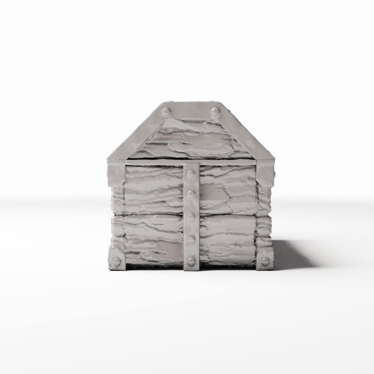 Photo produit pour diorama et modélisme 2 : Stockage pour diorama : grand coffre au trésor avec cadenas (Ref. 1463D)