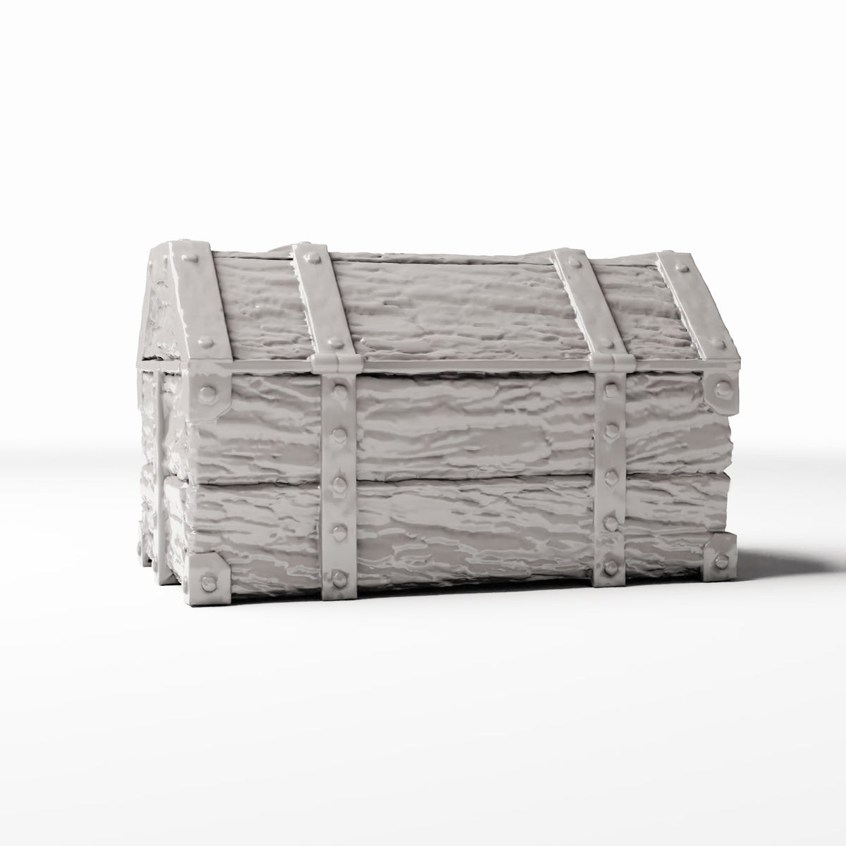 Photo produit pour diorama et modélisme 3 : Stockage pour diorama : grand coffre au trésor avec cadenas (Ref. 1463D)