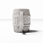 Photo produit pour diorama et modélisme 2 : Cuisine de diorama : chope rustique en bois pour cuisines miniatures (Ref. 1480D)