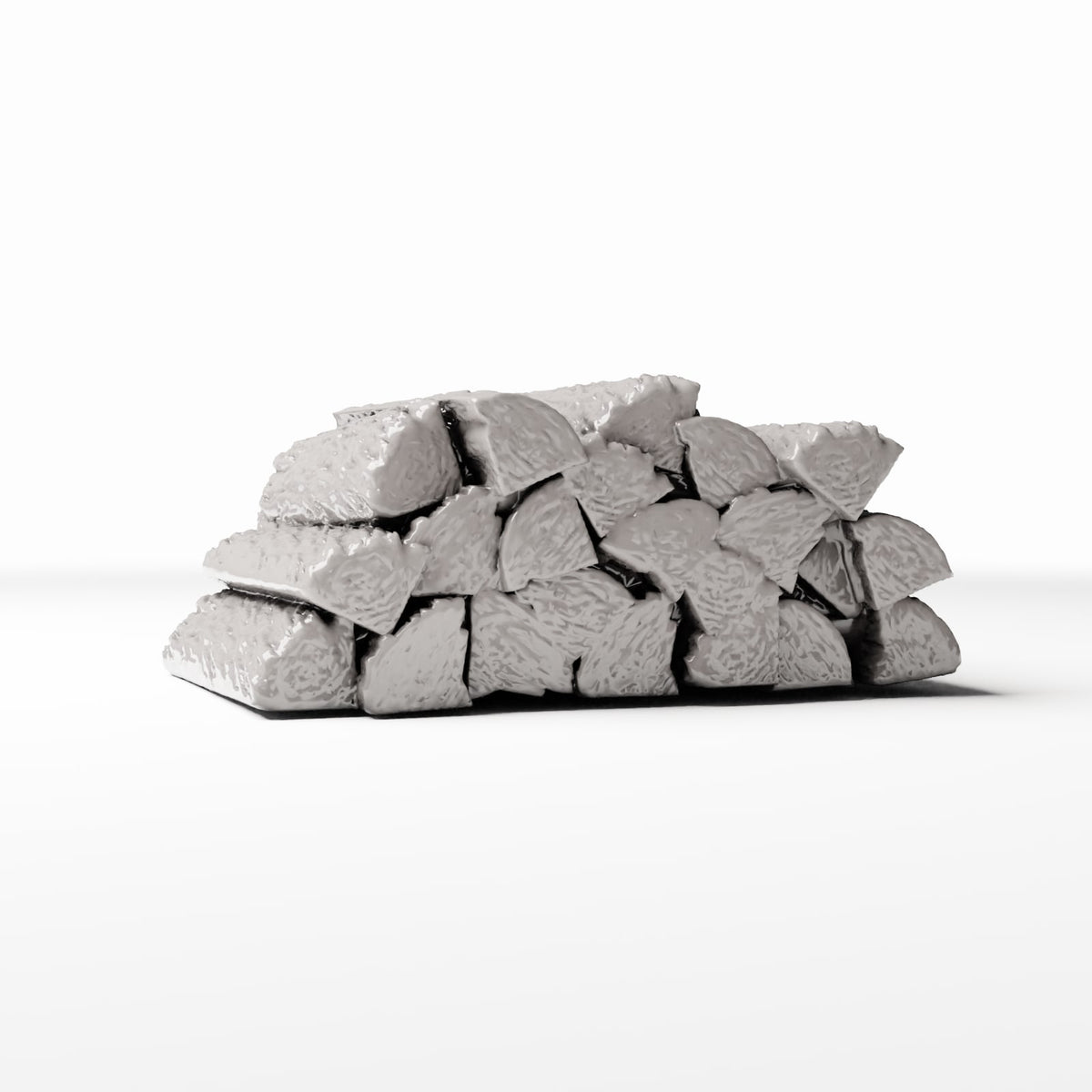 Photo produit pour diorama et modélisme 3 : Atelier Diorama : pile de bois de chauffage pour diorama d’atelier (Ref. 1481D)
