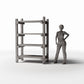 Photo produit pour diorama et modélisme 1 : Mobilier de diorama : étagère miniature rustique en forme d’échelle (Ref. 1484D)