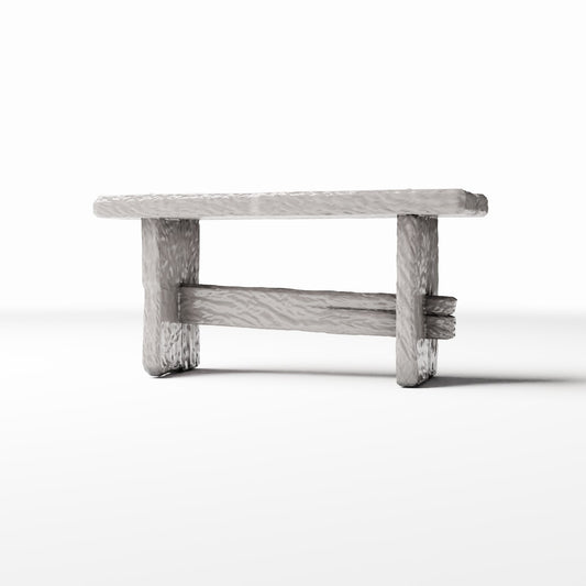 Photo produit pour diorama et modélisme 0 : Mobilier de diorama : banc rustique en bois miniature (Ref. 1487D)