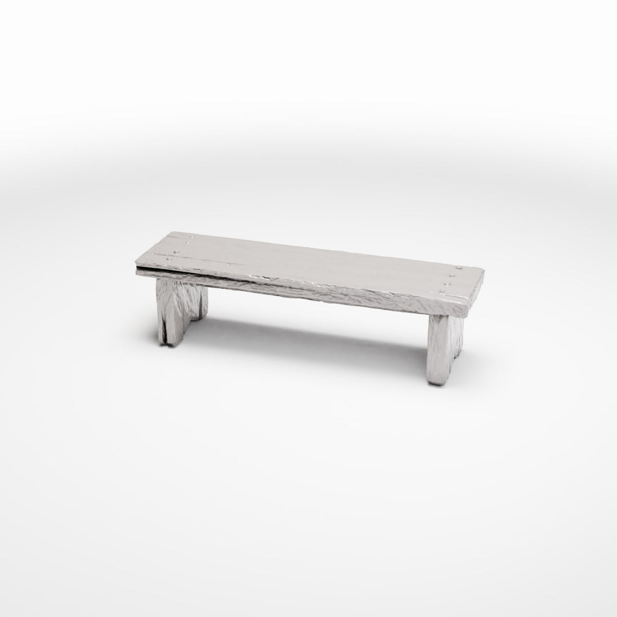 Photo produit pour diorama et modélisme 0 : Mobilier de diorama : banc de cuisine miniature rustique (Ref. 1488D)
