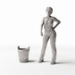 Photo produit pour diorama et modélisme 1 : Objets du quotidien pour diorama : seau rustique en bois pour intérieur de diorama (Ref. 1489D)