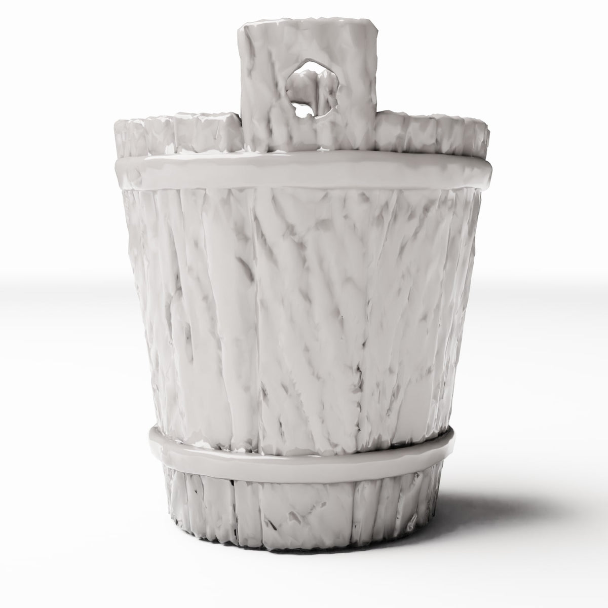 Photo produit pour diorama et modélisme 2 : Objets du quotidien pour diorama : seau rustique en bois pour intérieur de diorama (Ref. 1489D)