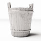 Photo produit pour diorama et modélisme 3 : Objets du quotidien pour diorama : seau rustique en bois pour intérieur de diorama (Ref. 1489D)