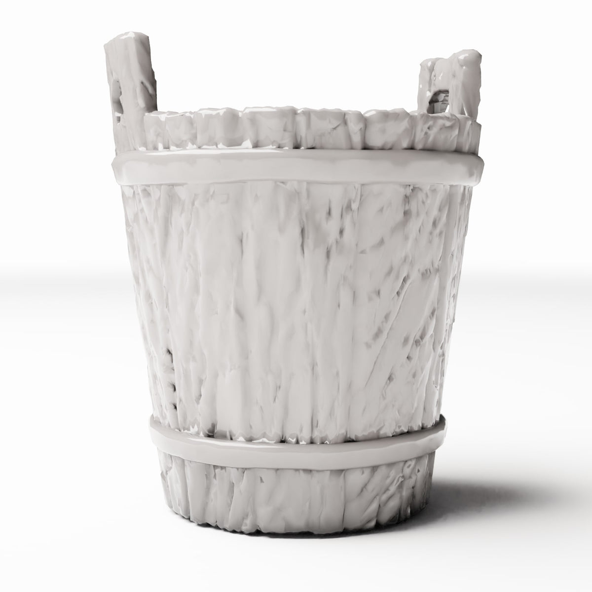 Photo produit pour diorama et modélisme 3 : Objets du quotidien pour diorama : seau rustique en bois pour intérieur de diorama (Ref. 1489D)