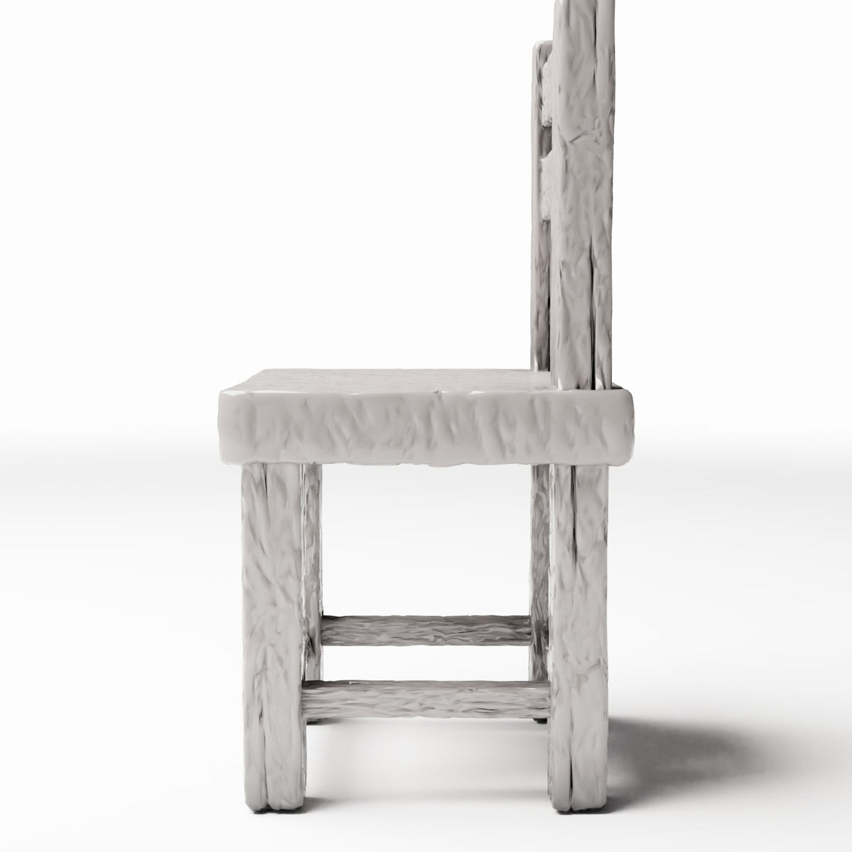 Photo produit pour diorama et modélisme 2 : Mobilier de diorama : chaise rustique en bois miniature (Ref. 1492D)