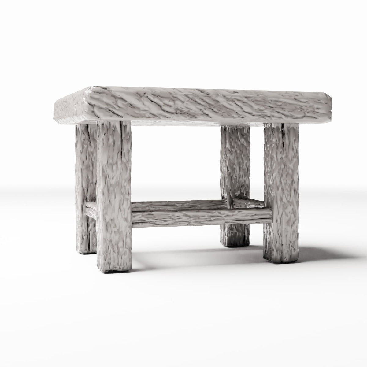 Photo produit pour diorama et modélisme 3 : Mobilier de diorama : chaise miniature rustique en bois (Ref. 1493D)