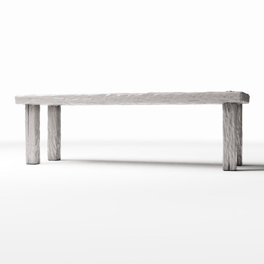 Photo produit pour diorama et modélisme 0 : Cuisine de diorama : longue table rustique en bois pour cuisine miniature (Ref. 1501D)