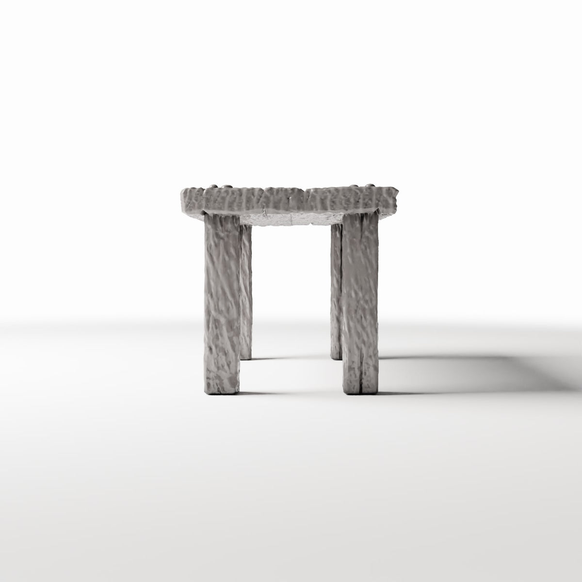 Photo produit pour diorama et modélisme 2 : Cuisine de diorama : table rustique en bois pour cuisine miniature (Ref. 1502D)