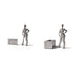 Photo produit pour diorama et modélisme 1 : Accessoires de diorama : caisse miniature avec couvercle amovible (Ref. 1520D)