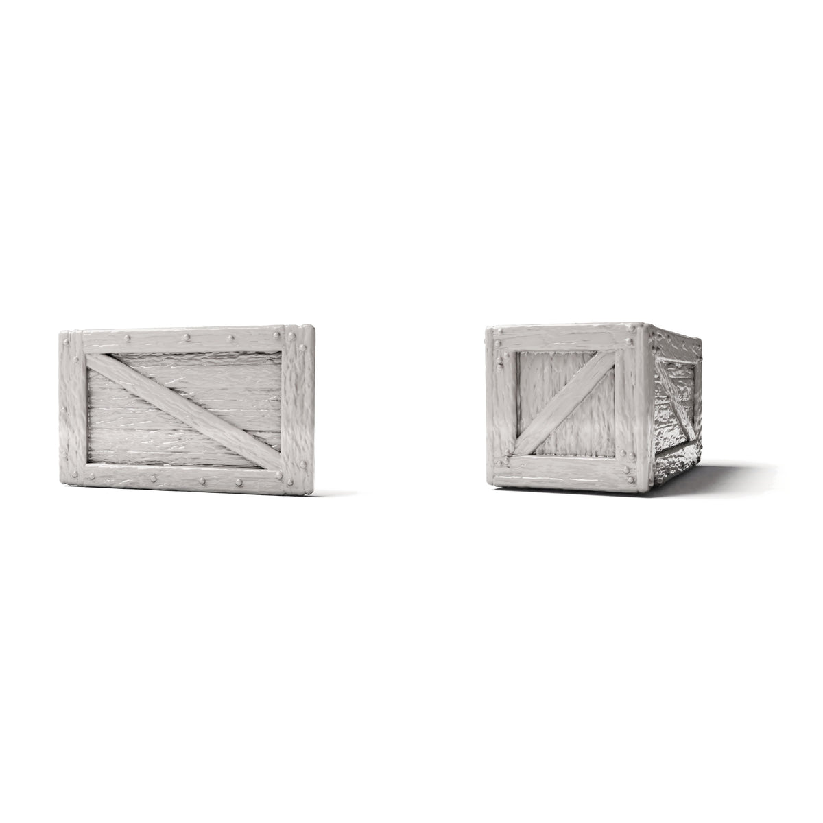 Photo produit pour diorama et modélisme 0 : Accessoires de diorama : caisse miniature avec couvercle amovible (Ref. 1520D)
