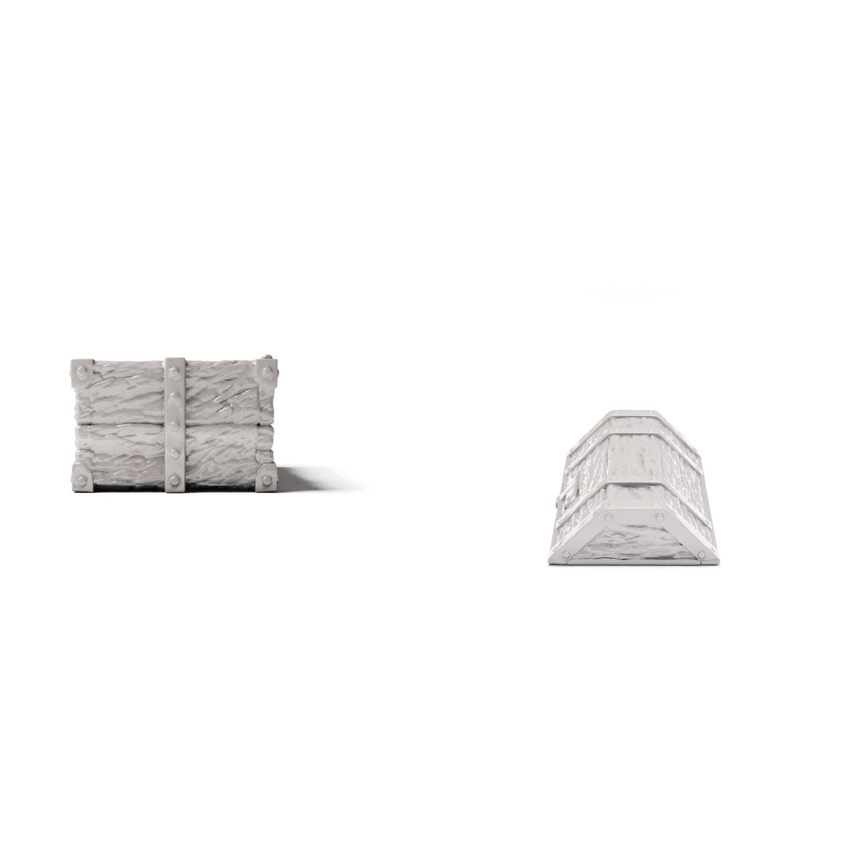 Photo produit pour diorama et modélisme 2 : Accessoires de diorama : grand coffre au trésor ouvert (Ref. 1521D)