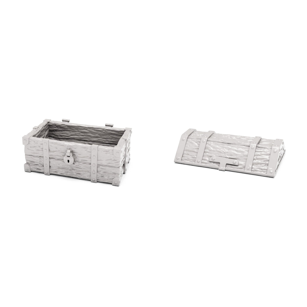 Photo produit pour diorama et modélisme 0 : Accessoires de diorama : coffre au trésor ouvert (Ref. 1523D)