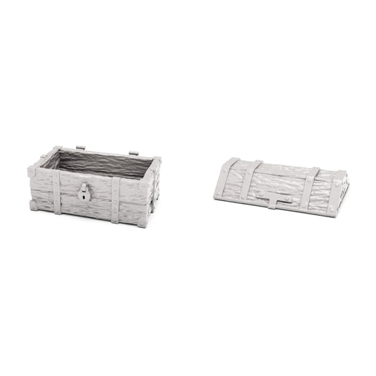 Photo produit pour diorama et modélisme 0 : Accessoires de diorama : coffre au trésor ouvert (Ref. 1523D)
