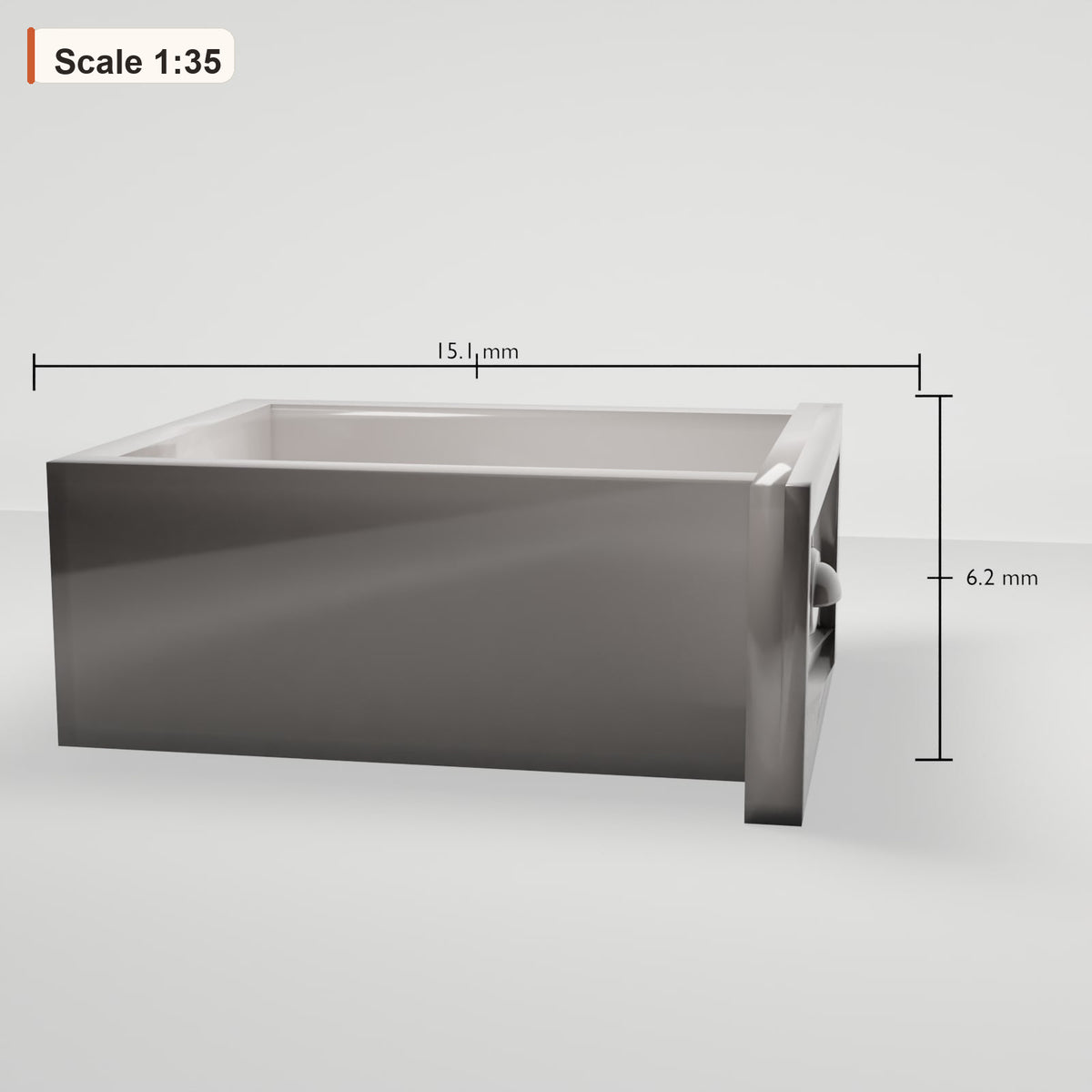 MyPortal 160 1: Diorama Möbel: Küchen-Hochschrank-Auszug (Ref. 160D)