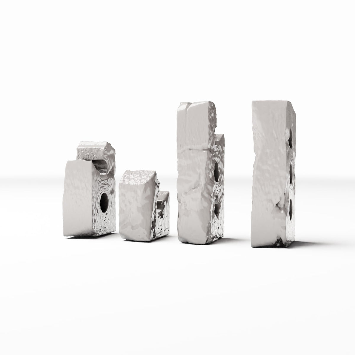 Photo produit pour diorama et modélisme 0 : Diorama militaire : segments de mur pour abri de campagne (Ref. 1620D)