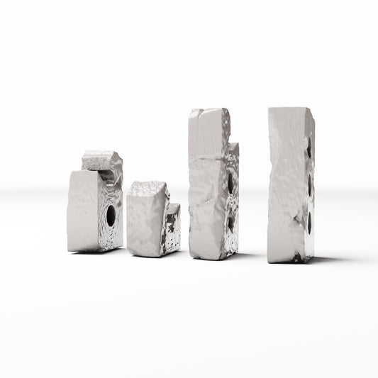 Photo produit pour diorama et modélisme 0 : Diorama militaire : segments de mur pour abri de campagne (Ref. 1620D)