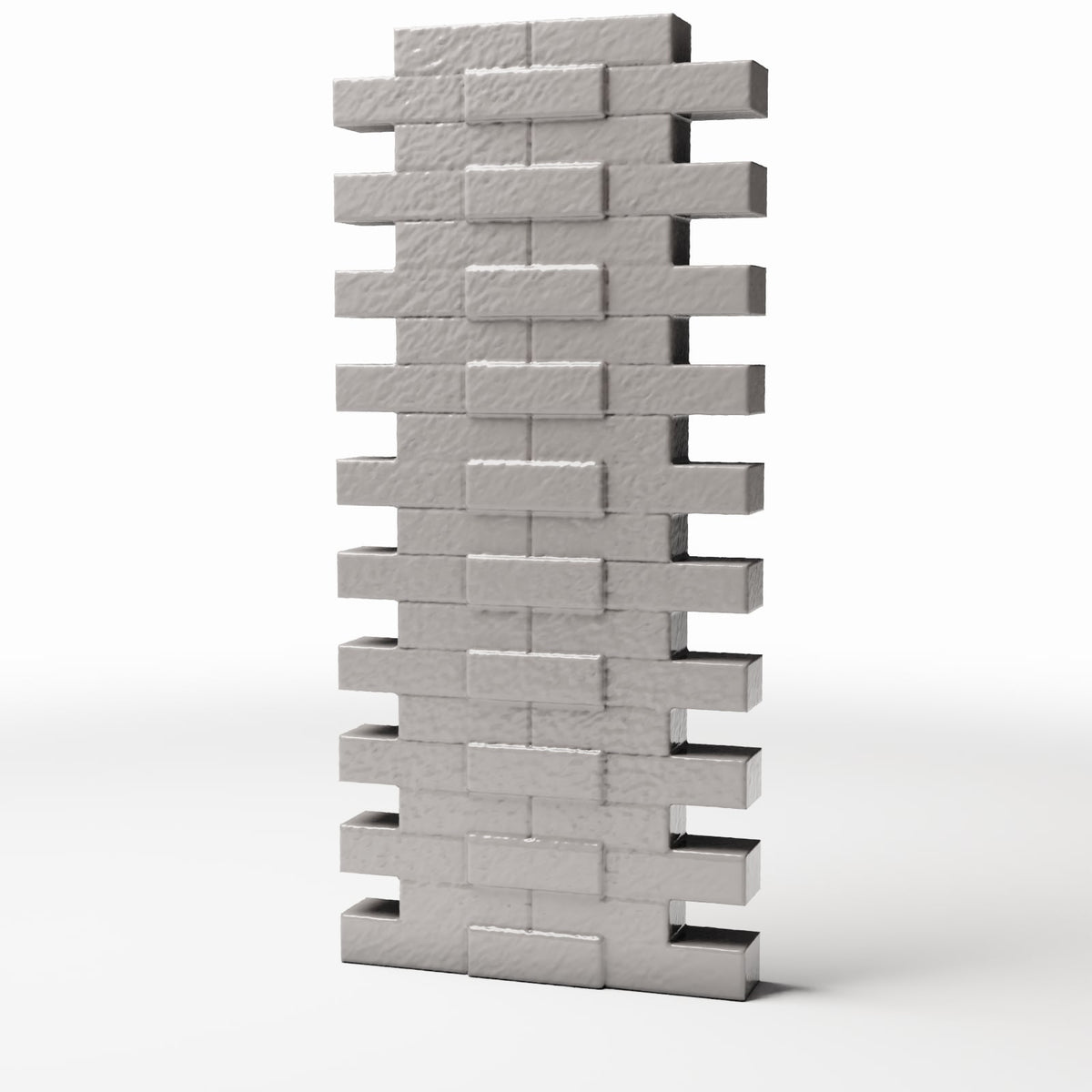 Photo produit pour diorama et modélisme 0 : Détail de bâtiment pour diorama : section de mur en briques endommagée (Ref. 1623D)