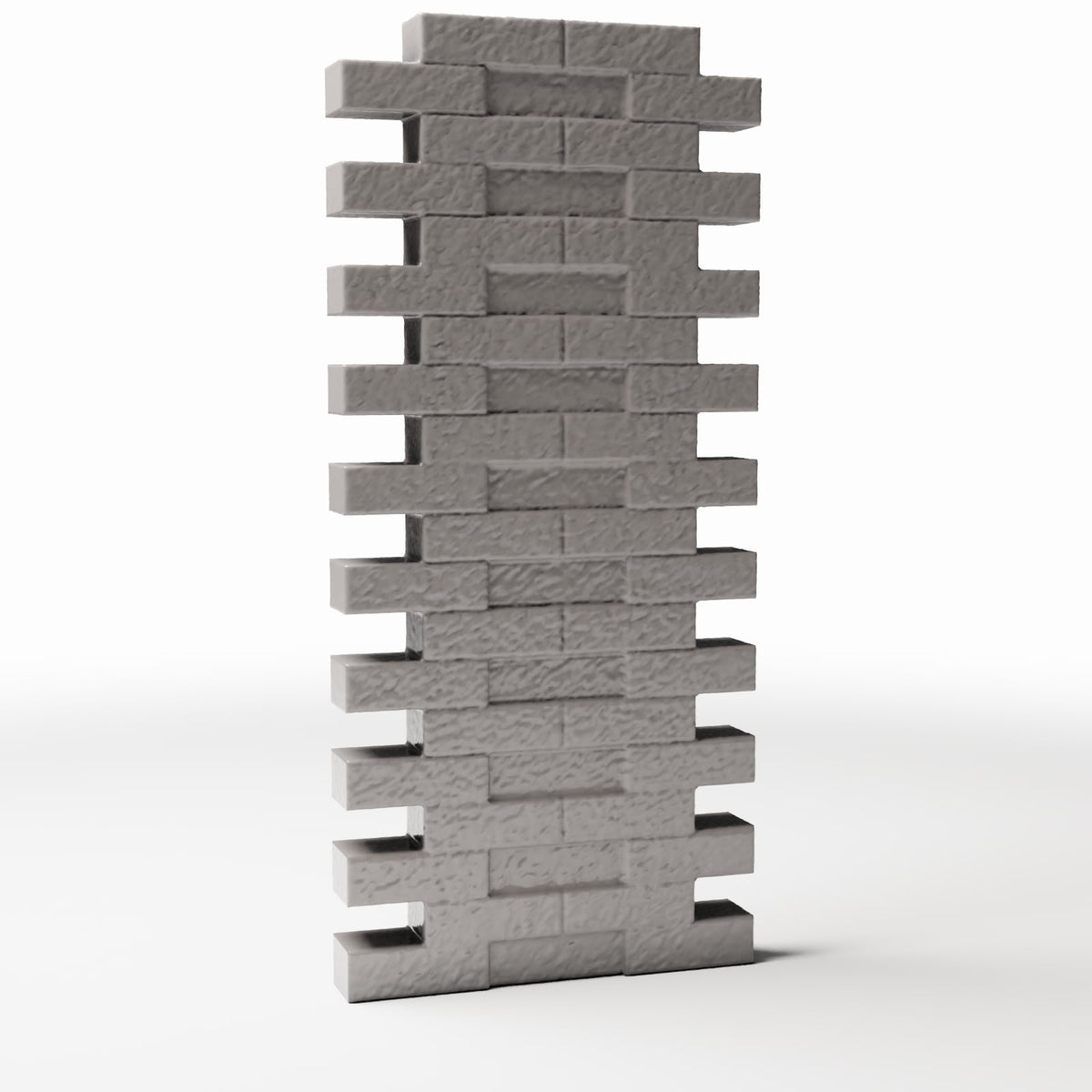 Photo produit pour diorama et modélisme 3 : Détail de bâtiment pour diorama : section de mur en briques endommagée (Ref. 1623D)