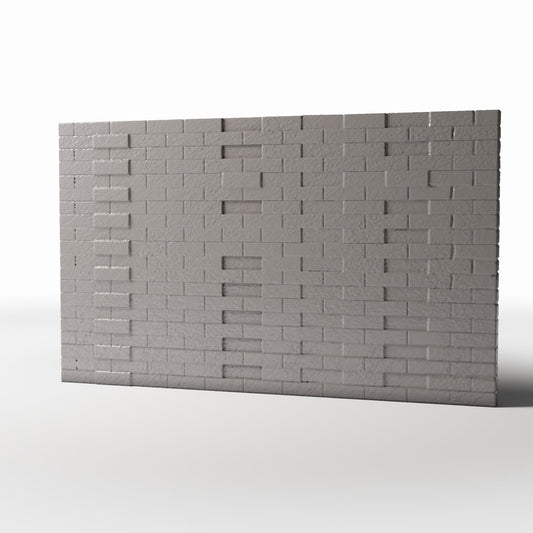 Photo produit pour diorama et modélisme 0 : Bâtiment de diorama : mur de briques endommagé, détail architectural (Ref. 1624D)