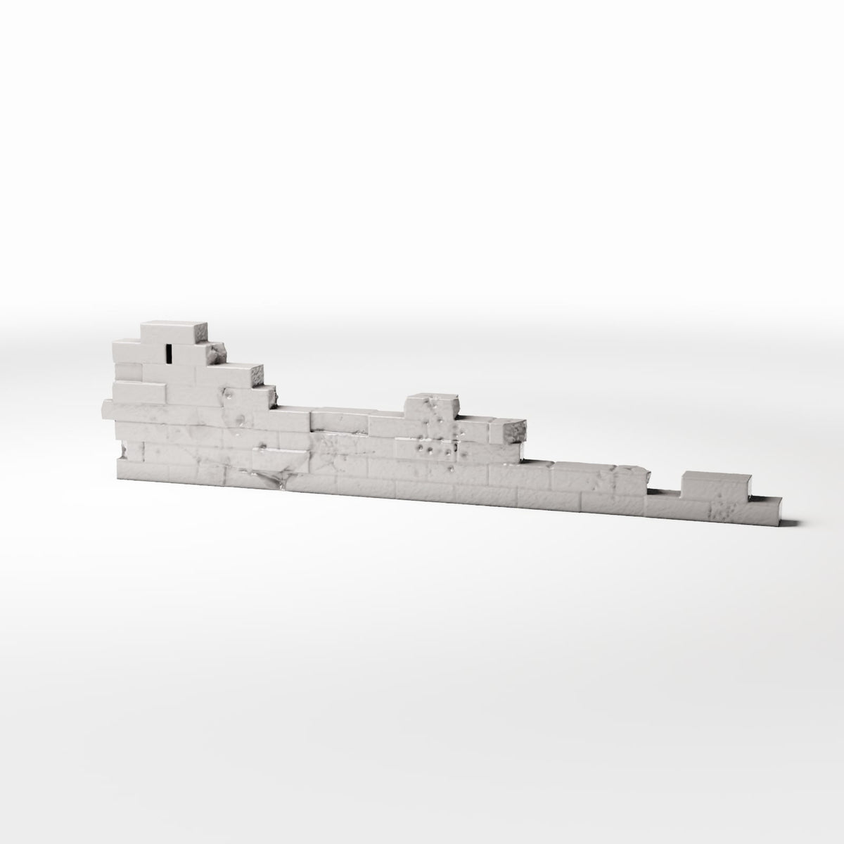 Diorama Modellbau Produktfoto 0: Diorama Militär: Beschädigte Ziegelmauer als Feldbefestigung (Ref. 1632D)