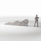 Diorama Modellbau Produktfoto 1: Diorama Gebäude: Beschädigte Ziegelmauer als Feldbefestigung (Ref. 1633D)