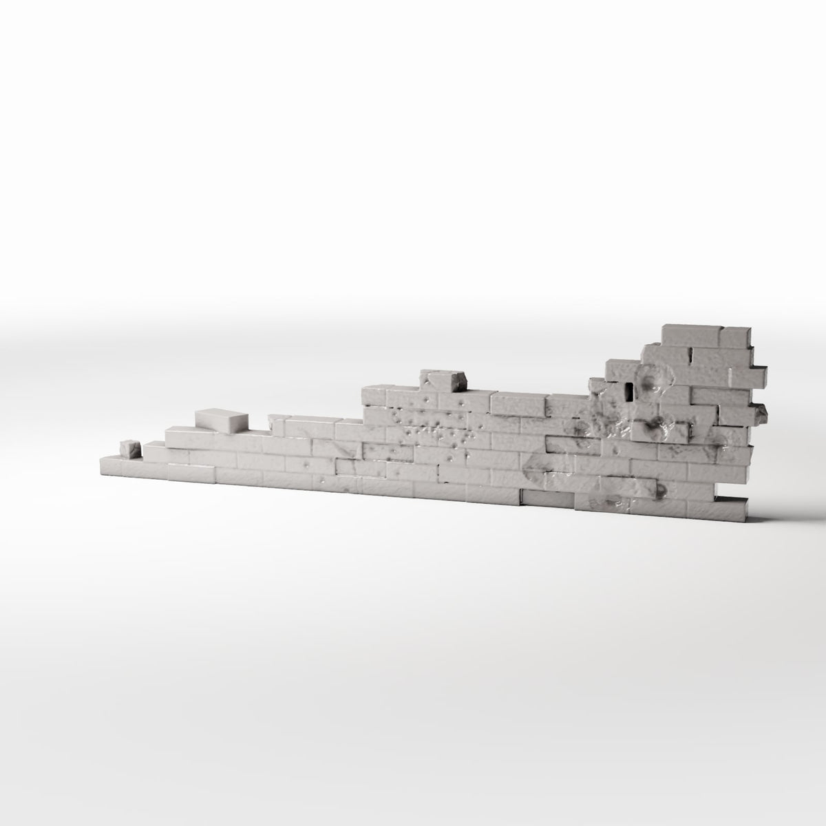 Diorama Modellbau Produktfoto 0: Diorama Gebäude: Beschädigte Ziegelmauer als Feldbefestigung (Ref. 1633D)