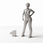 Photo produit pour diorama et modélisme 1 : Architecture de diorama : petit segment de mur en pierre patinée (Ref. 1641D)