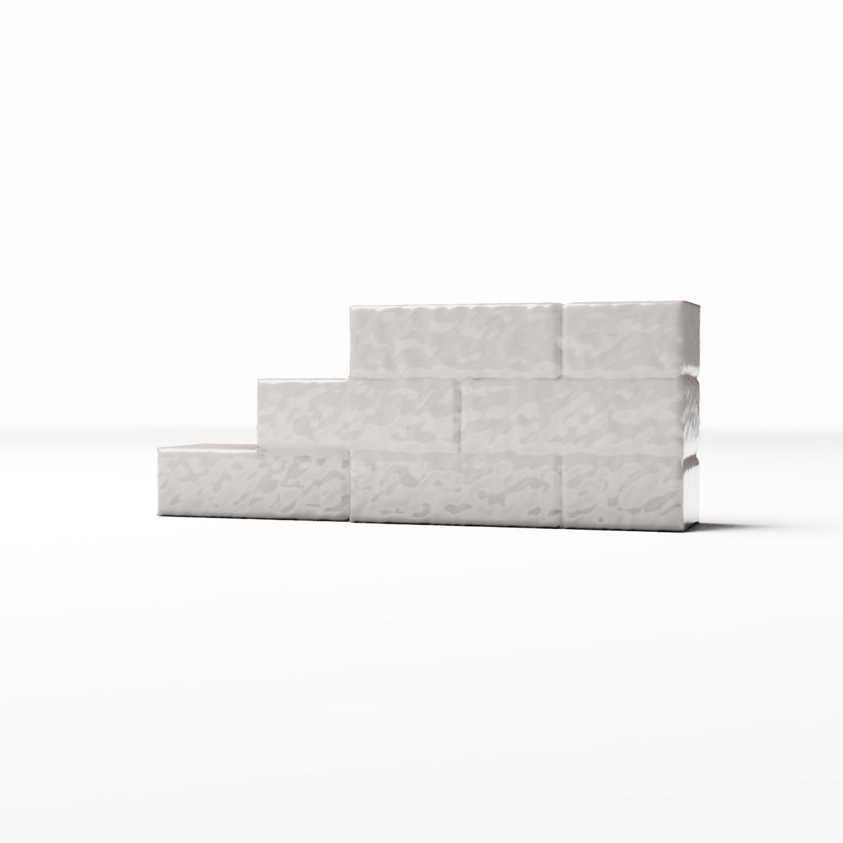 Photo produit pour diorama et modélisme 0 : Architecture de diorama : section de mur en briques à gradins (Ref. 1642D)