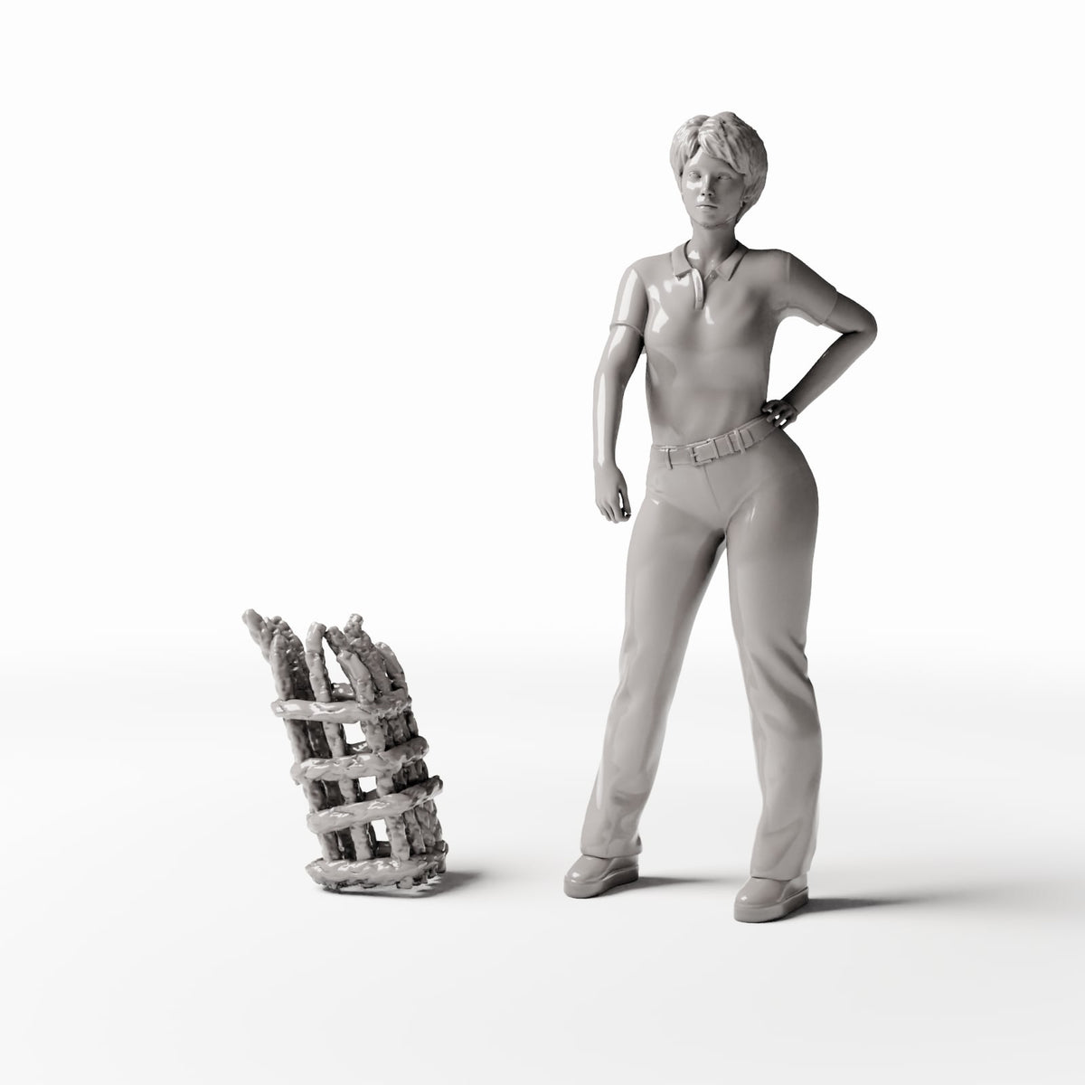 Diorama Modellbau Produktfoto 1: Diorama Gebäude: Beschädigte Stützsäule für Feldunterstand (Ref. 1652D)