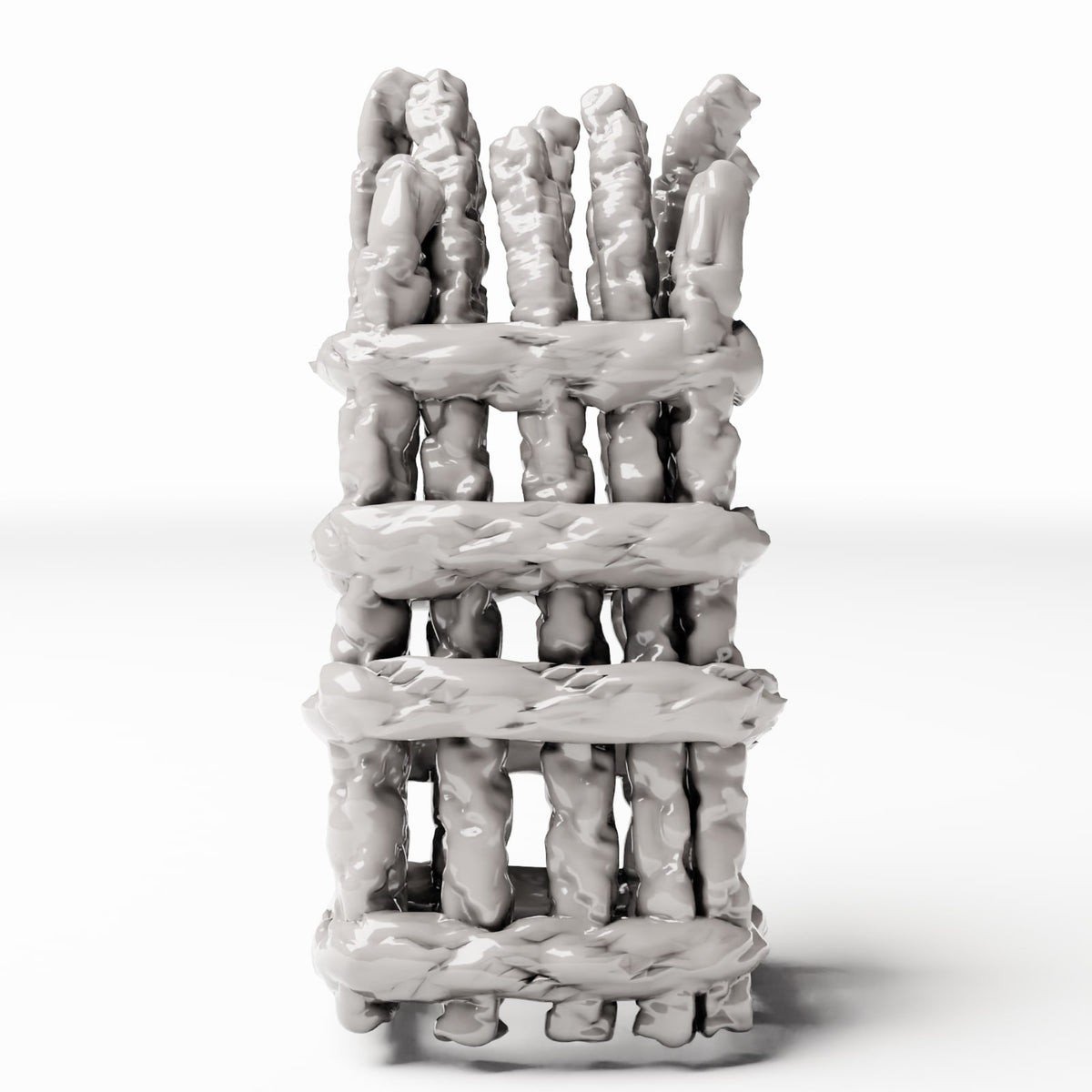 Diorama Modellbau Produktfoto 2: Diorama Gebäude: Beschädigte Stützsäule für Feldunterstand (Ref. 1652D)