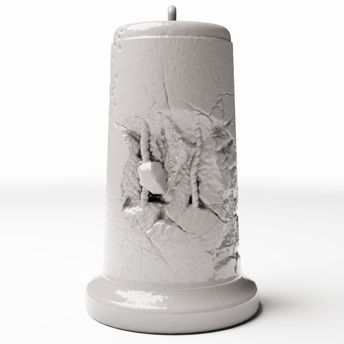 Photo produit pour diorama et modélisme 2 : Diorama militaire : barrière mobile en béton endommagée (Ref. 1656D)