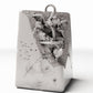 Photo produit pour diorama et modélisme 0 : Diorama militaire : barrière en béton endommagée (Ref. 1659D)