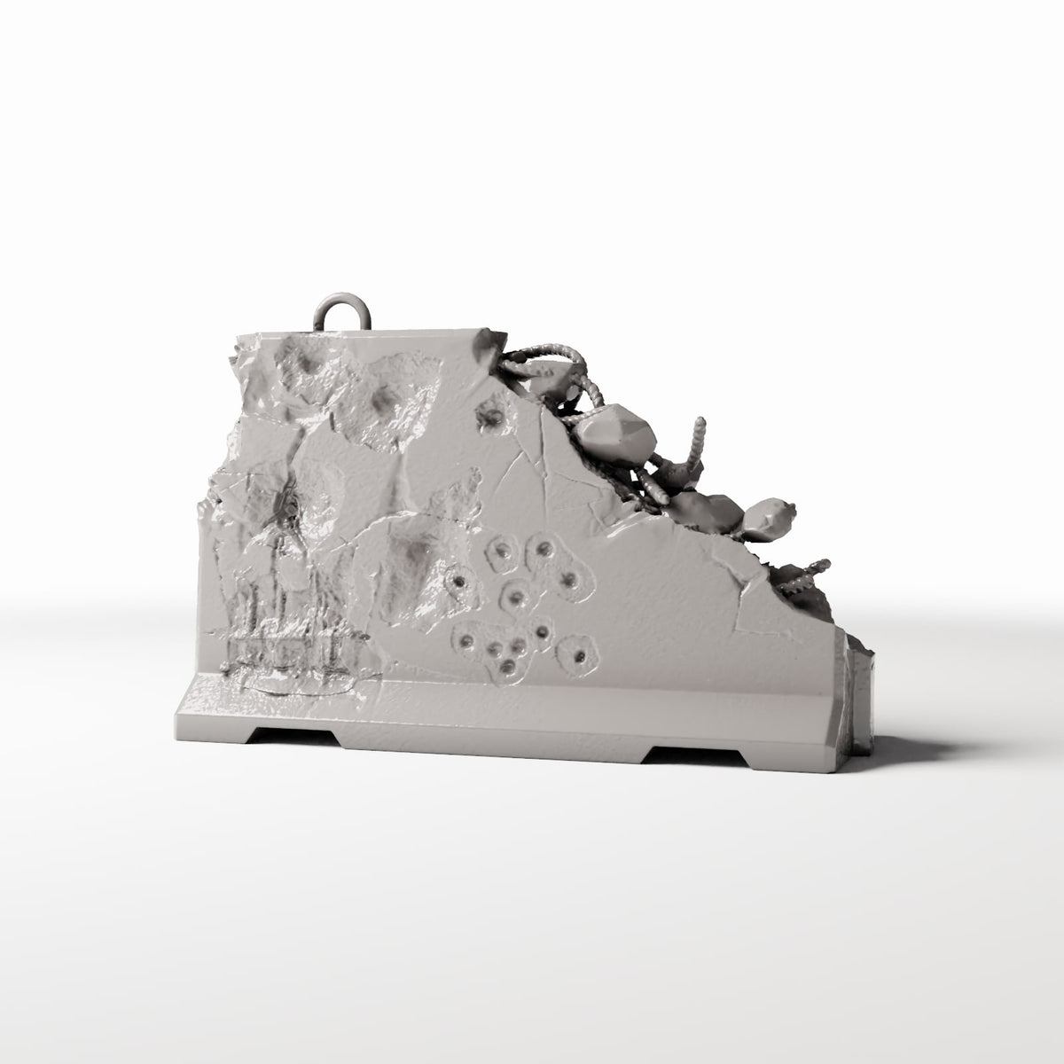 Diorama Modellbau Produktfoto 0: Diorama Militär: Verwitterte Betonsperre Typ C (Ref. 1664D)
