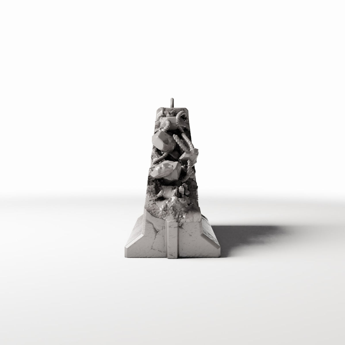 Diorama Modellbau Produktfoto 2: Diorama Militär: Verwitterte Betonsperre Typ C (Ref. 1664D)