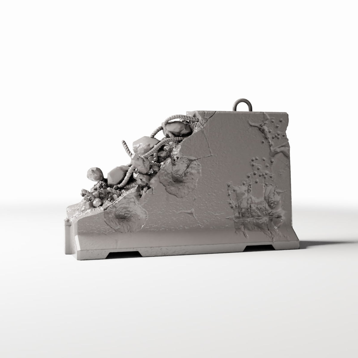 Diorama Modellbau Produktfoto 3: Diorama Militär: Verwitterte Betonsperre Typ C (Ref. 1664D)