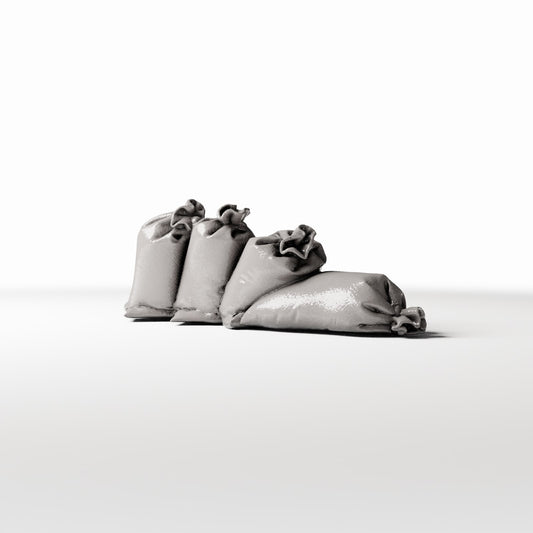 Photo produit pour diorama et modélisme 0 : Accessoires de diorama : sacs de céréales miniatures (Ref. 1750D)