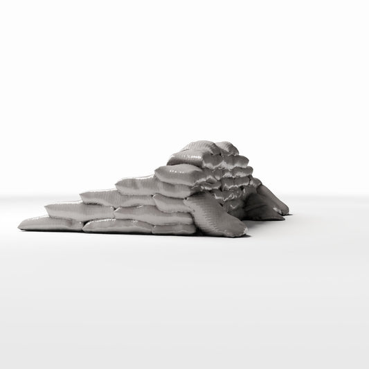Photo produit pour diorama et modélisme 0 : Diorama militaire : position défensive en sacs de sable (Ref. 1779D)