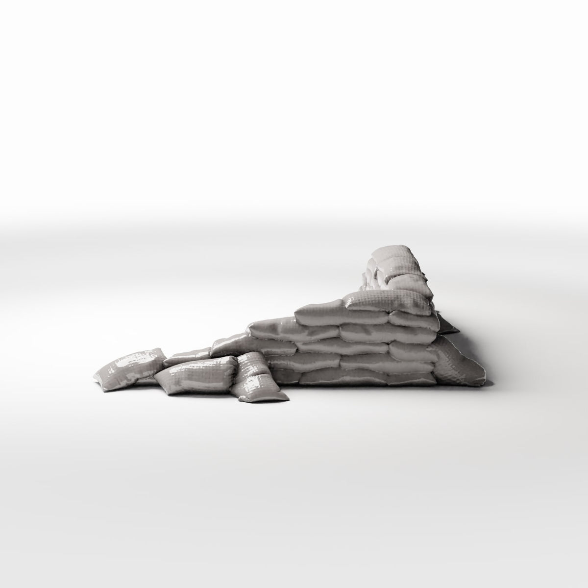 Diorama Modellbau Produktfoto 2: Diorama Militär: Sandsackstellung als Verteidigungsstellung (Ref. 1793D)