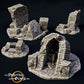Photo du produit Tabletop 28mm The Printing Goes Ever On (TPGEO) 0 : Ruines A-D - Débris d'une ville médiévale - Restes d'un mur, gravats et tas de pierres