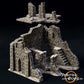 Photo produit Tabletop 28mm The Printing Goes Ever On (TPGEO) 0 : Ruine E - Débris d'une ville médiévale - Maison détruite