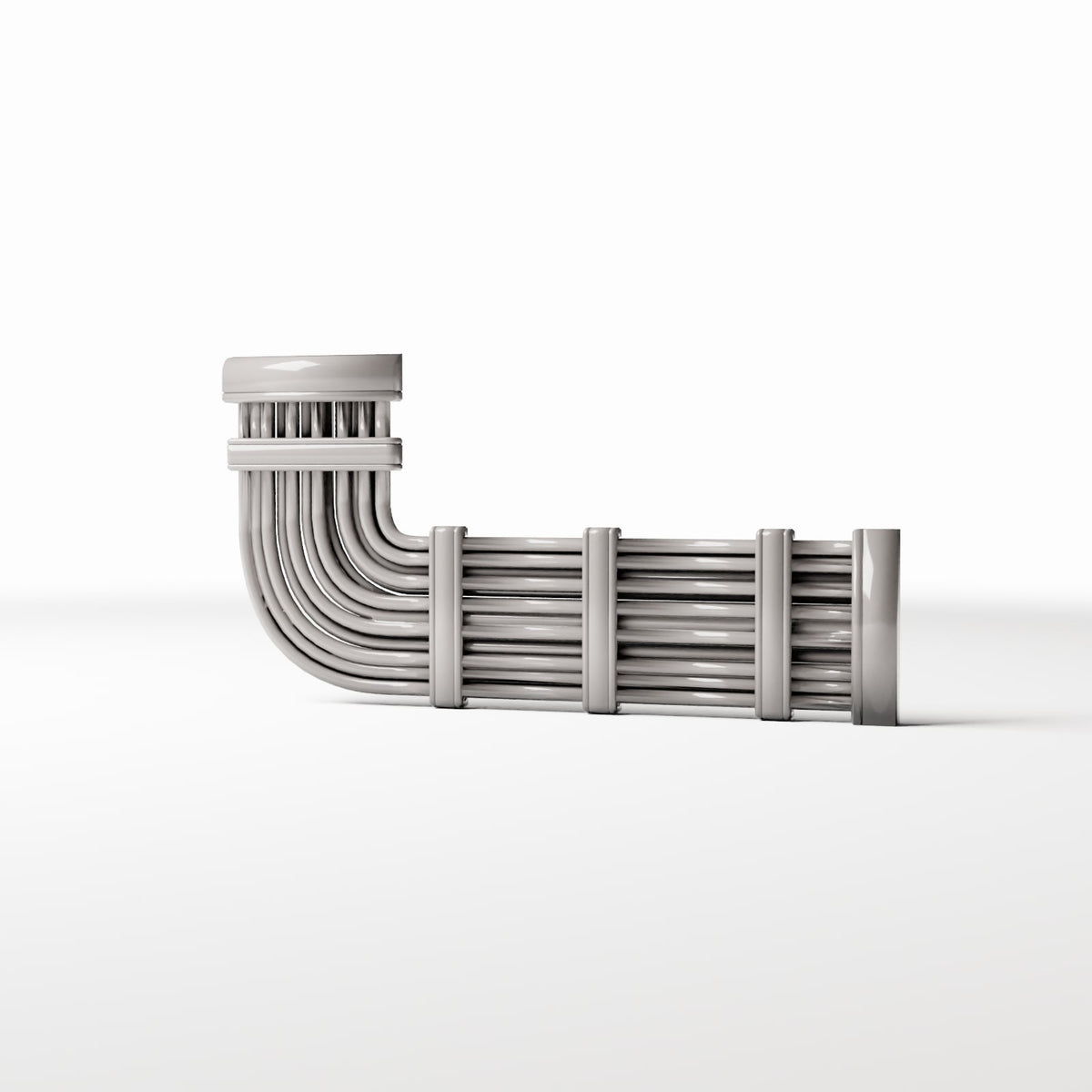 Photo produit pour diorama et modélisme 0 : Détail de bâtiment pour diorama : câble mural avec boîte de raccordement (Ref. 1800D)