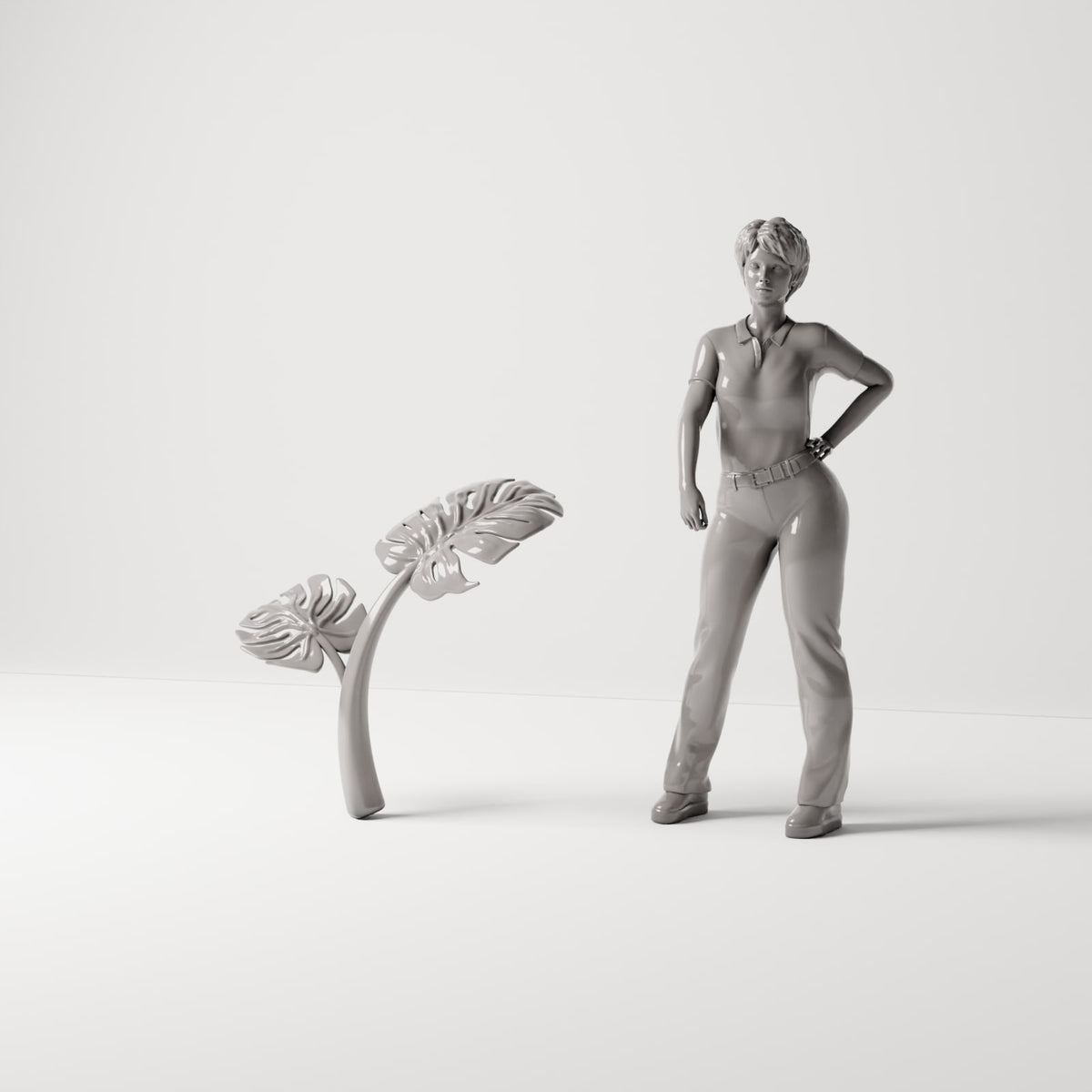 MyPortal 180 1 : Plantes de diorama : plante Monstera aux grandes feuilles (Réf. 180D)