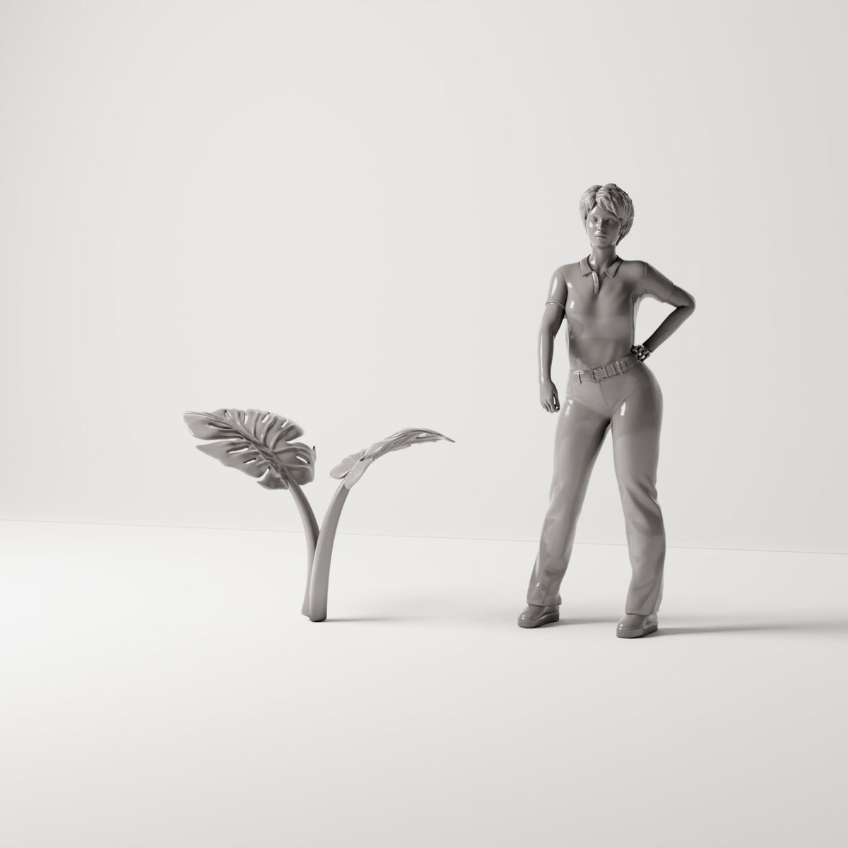 MyPortal 181 1 : Plantes de diorama : Monstera à deux feuilles (Réf. 181D)