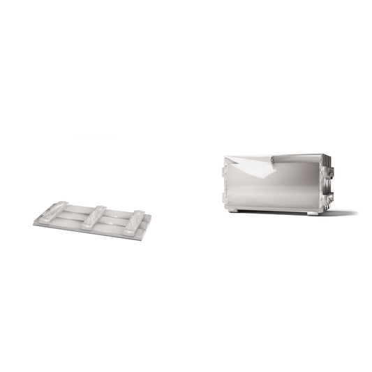Photo produit pour diorama et modélisme 0 : Accessoires de diorama : caisse militaire miniature avec couvercle (Ref. 1910D)