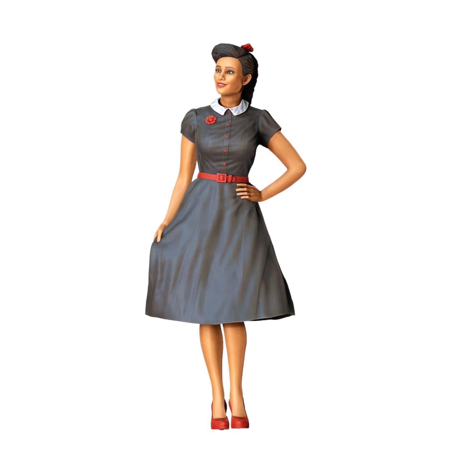 Photo du produit Diorama et modélisme Figurine miniature : Femme en robe - Style Rockabilly Rock n Roll
