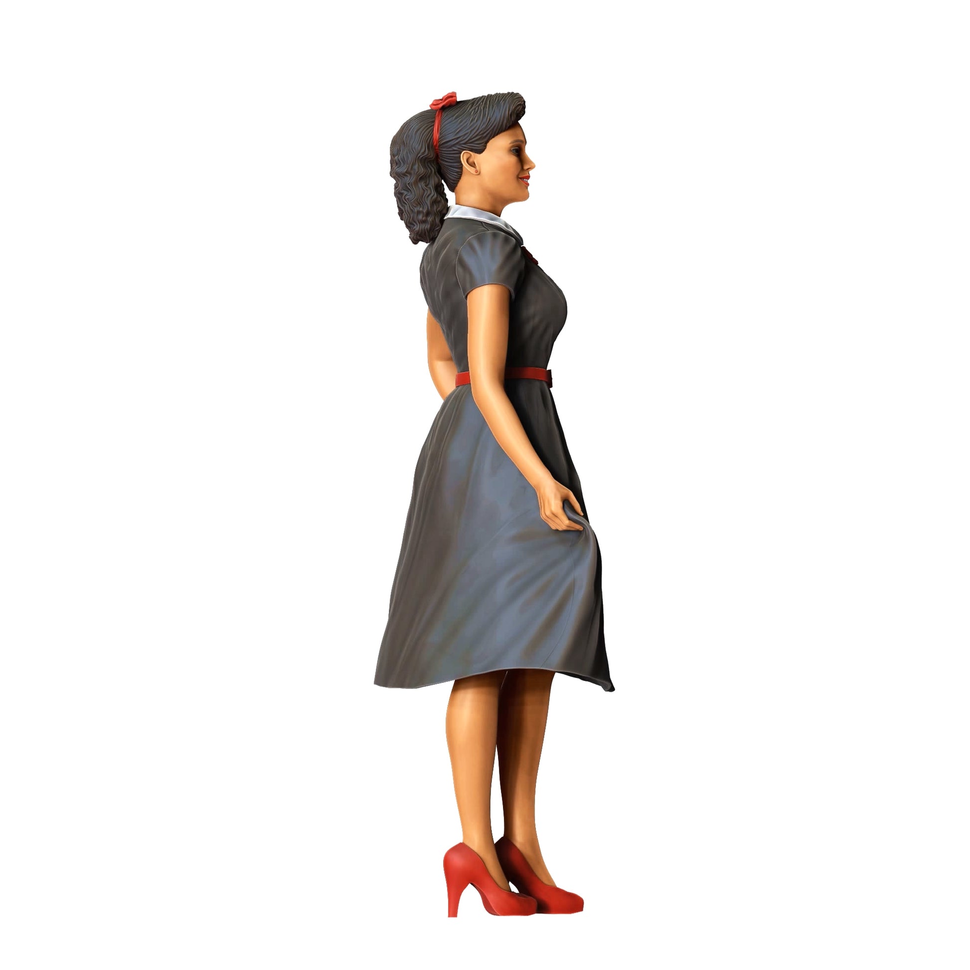 Photo du produit Diorama et modélisme Figurine miniature : Femme en robe - Style Rockabilly Rock n Roll